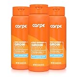 Carpe Sweat Absorbing Talc-Free Body Powder for Women, Anti-Chafing and Safe for Feminine Areas, White Jasmine Scent, 3 Pack