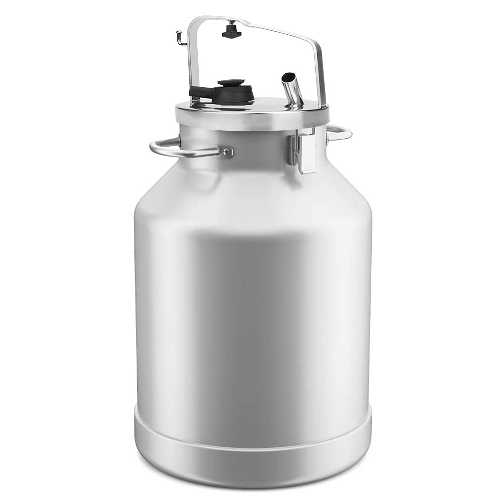 Jeffergarden Equipo de ordeño Tapa de Cubo de Leche de Acero Inoxidable Tapa de Tapa con tapón de Junta Asiento Herramienta de Cocina para Interiores