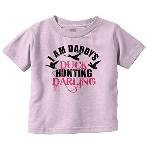 Father's Day Daddy's Hunting Darling Youth T Shirt Tee Girls