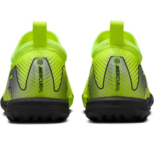 Nike Jr. Mercurial Vapor 16 Academy Little/Big Kids' TF Low-Top Soccer Shoes (FQ8284-700, Volt/Black)2