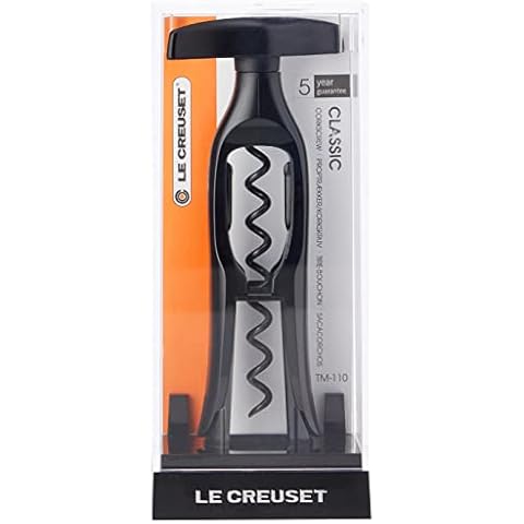 Le Creuset, 599930134 Korkenzieher, Entfernung von Weinkorken, Schwarz, Polycarbonat, TM110, 59993013407261 Cover