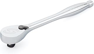 Sunex 20080 1/2-Inch Drive 80-Tooth Low Profile Chrome Ratchet with Teardrop Handle