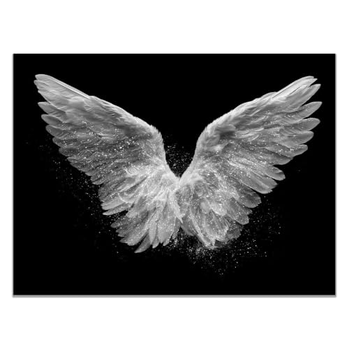 Pintura abstracta de cuadros en blanco y negro para salón con lienzo de 40x60cm