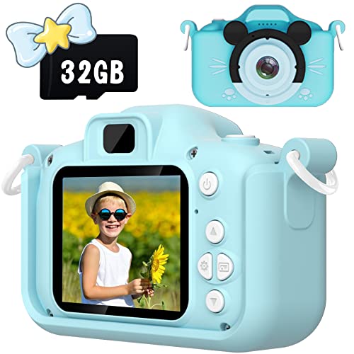 Saneen Kids Camera, 1080P HD Camera for Kids with 32 GB Card, 40MP Kids Digital Camera for Girls Boys Age 2-12, Perfect…