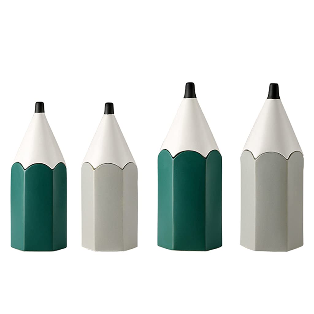 Porte-stylo en forme de crayon, porte-pinceaux de maquillage, coiffeuse, bureau, boîte de rangement, pot de fleurs, pour la maison, organisateur d'ornements, conteneur de bureau