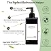 Imagen de 4 Piezas Dispensador Jabon Baño Negro 300ml Dispensador Gel y Champu Ducha Rellenables Dosificador Jabon Baño Plastico para Líquido