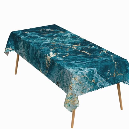 ggaimwf 60x102 Inch Modern Marble Art Tablecloth Washable Rectangle Cover by ggaimwf - Used condition - US$18.04