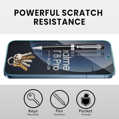 Image of ArmourPro Anti-Glare Matte Tempered Glass for GT 8 Pro, Pack of 2, Anti Fingerprint Screen Protector, 9H Scratch Resistant, Smooth Touch, Full Edge to Edge Coverage