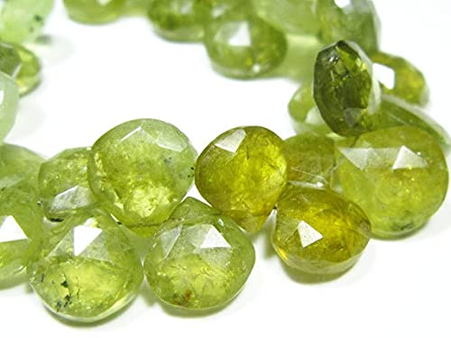 Garnet vert briolette grand cœur pour sublimer des créations ternes - 3