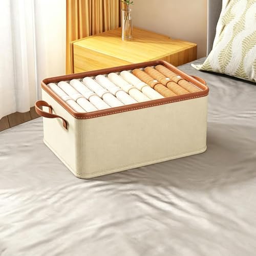 Paniers de rangement pliables grand format pour sous-vêtements et linge de maison - 7