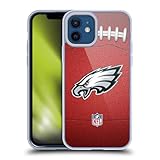 Head Case Designs sous Licence Officielle NFL Football Philadelphia Eagles Graphics Coque en Gel [Qualité Militaire] Compatible avec Apple iPhone 12 / iPhone 12 Pro Et Compatible avec MagSafe