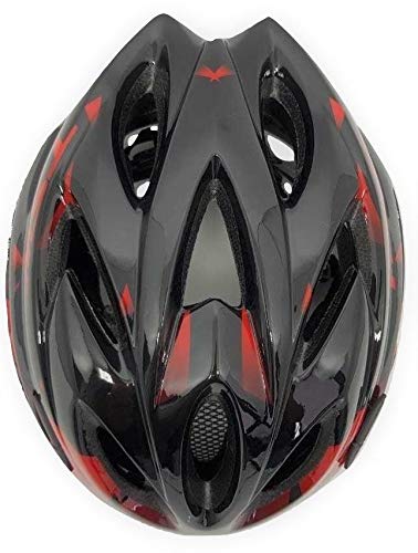 Capacete Tsw Raptor 2 Com Led Preto Vermelho Ciclismo Mtb Tam M