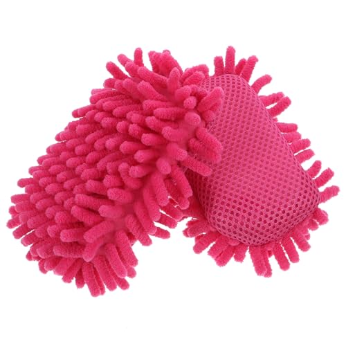 Effaceur pour Tableau Blanc en Éponge Chenille Rose 2 Pièces