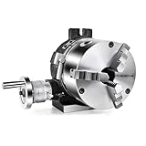 Three-jaw Chuck Universal Indexing Head, Suitable for 4/6/8/10/12/14-inch CNC Milling Machine Spindles, Can be Used Horizontally or Vertically(8in-200mm)