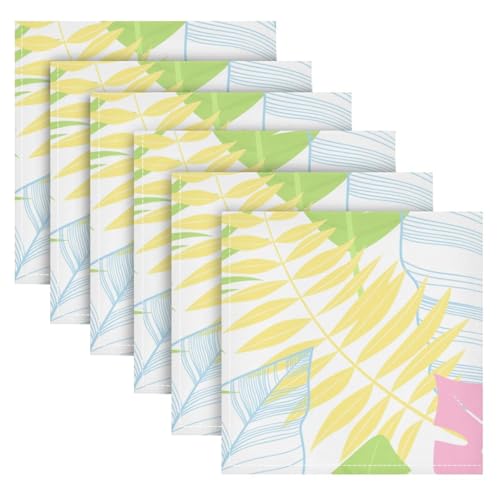 Servilletas de Tela Pack x6 20x20in Hojas Coloridas miniatura 2