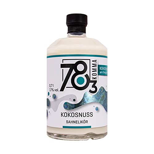78,3° Kokosnuss Likör | feiner Kokoslikör auf Sahnebasis aus Deutschland | angenehm süßes Aroma | weicher und milder Geschmack | 1 x 0,7 L | niedriger Alkoholgehalt von 17% vol Cover