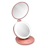 COSMÉTICA Y DEPILACIÓN: Utiliza el espejo de aumento de Navaris para aplicar el maquillaje y para depilar las cejas o el bigote. Los espejos tienen un diseño compacto y pequeño, por lo que son ideales para llevarlos en el bolso o maleta.