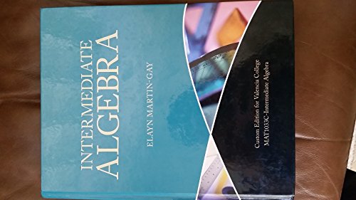 Intermediate Algebra (Valencia College) 1256926434 Book Cover