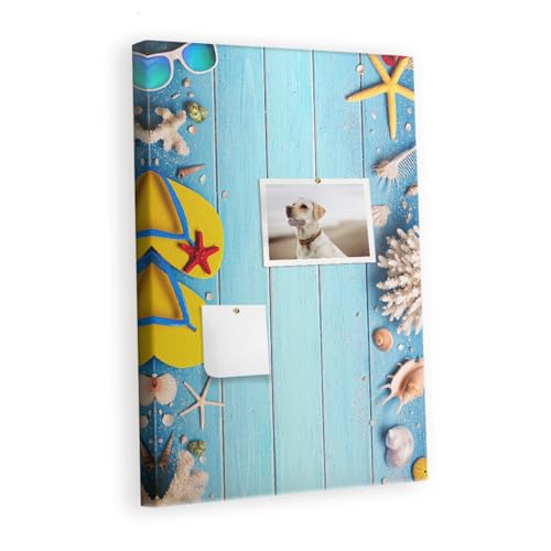Panneau liège horizontal de bureau pour immortaliser vos photos de vacances