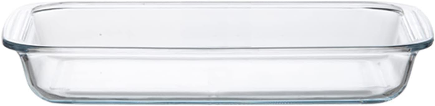 Baking Clear Glass Baking Dish for Oven Rectangular Heat Resistant Borosilicate(Medium)