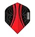 3 Sets of Pentathlon Vizion Swish Standard Dart Flights Plus 1 Set of 3 Aluminum Dart Flight Protectors (Red)