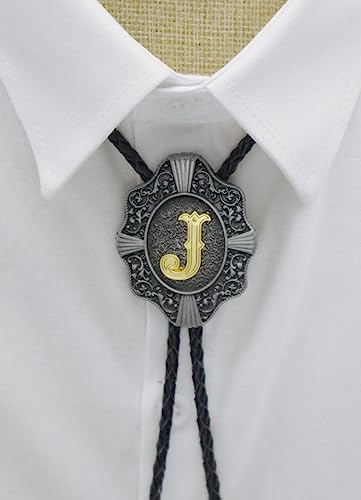 Kecol Mens Initial Letter Bolo Tie Western Cowboy Aalphabet A To Z Necktie For Men Women #TOP4