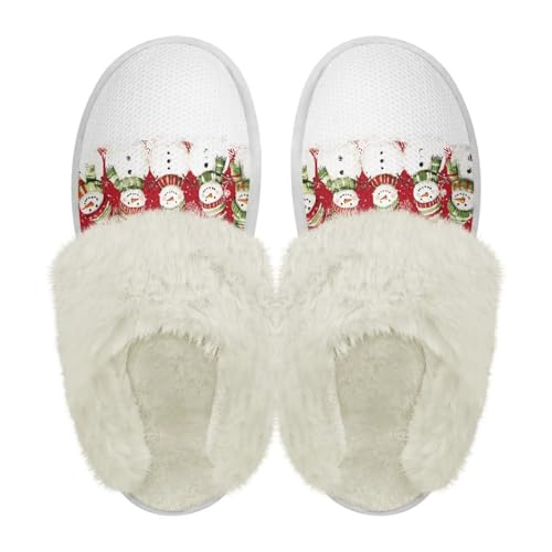 Women Men Cotton Slippers Winter Soft Fluffy Fuzzy Plush Slippers Comfortable Warm Furry Edges House Shoes2