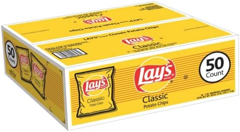 Lays Classic Potato Chips, 1 Ounce - 50 Count (Pack of 1)
