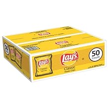 Lays Classic Potato Chips, 1 Ounce - 50 Count Pack of 1