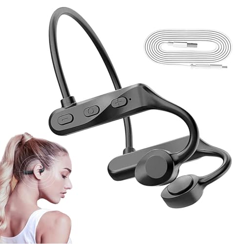 Auriculares inalámbricos de oreja abierta | Auriculares deportivos ligeros con dientes azules 5.0, resistentes al sudor, para correr, ciclismo, escalada, conducción