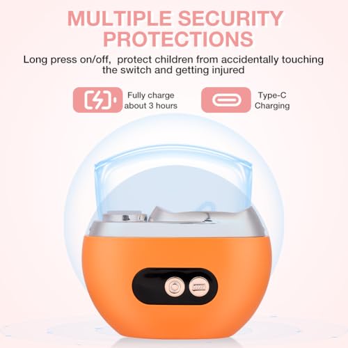 AOOWU Elektrischer Nagelknipser, Nageltrimmer Nagelpolierer 2 in 1, Nagelreste mit Licht, Kabelloser 3-Gang-Nagelknipser, Kein Lärm Fingernagelknipser für Babys, Ältere Menschen und Erwachsene