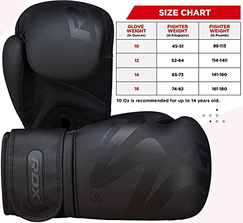 RDX Guantes de boxeo para entrenamiento profesional de Muay Thai, piel Maya Hide, kickboxing, saco de boxeo pesado, guantes de enfoque, almohadillas de doble extremo, entrenamiento de pelota, gimnasio - imagen 6
