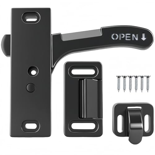 Malloryx RV Camper Screen Door Latch Handle Kit for Passenger Side - Travel Trailer Motorhome Entry Replacement Parts for Right Hand (Right Hand)