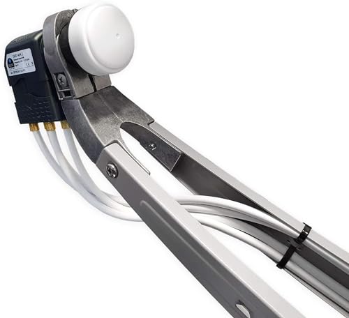 Fuba Satellitenschüssel 85cm für 8 Teilnehmer mit Quattro LNB und Multischalter