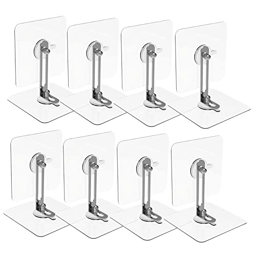 BIUDECO 8pcs Proofing No Drilling Bookcase Shelf Cabinet Dresser Fixed Tools Furniture Anchors Removable Wall Adhesive