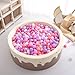 GOGOSO Shape Ball Pits Balls, Star Heart Plastic Play Balls for Toddlers Kids Children, DIY Giant Friendship Bracelet Banner,100PCS,Pink Pearl Pink Beige