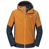 Schöffel Herren Jacket Wamberg M, winddichte, atmungsaktive Regenjacke, komfortable Outdoor Jacke, pumpkin spice, 50
