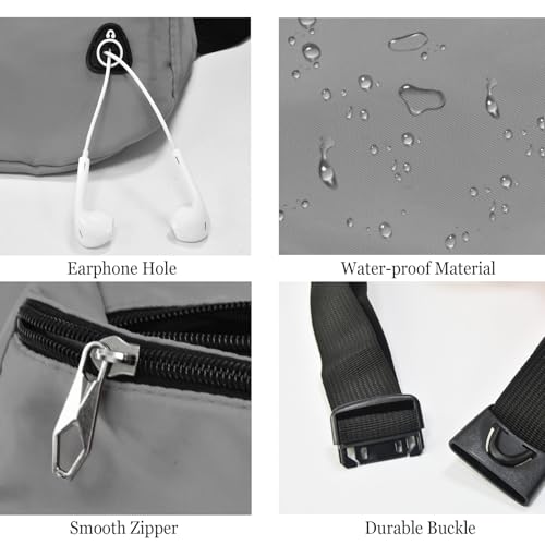 Image of Fanny Pack for Women Men,Crossbody Fanny Pack Water Resistant Sports Waist Bag Pack, Belt Bag for Travel Hiking Running