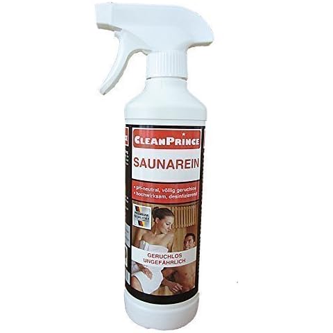 CleanPrince 0,5 Litre / 500 ml Sauna Clean Sauna Cleaner Sauna Cleaning Agent Sauna Cleaner Sauna-pure Steam Bath Cleaner Steam Bath Finnish Sauna Disinfection Sauna Cleaning Solarium Cleaner Sauna Disinfection Sauna Maintenance Sanitation Cleaning Wood Cleaner etc Cover