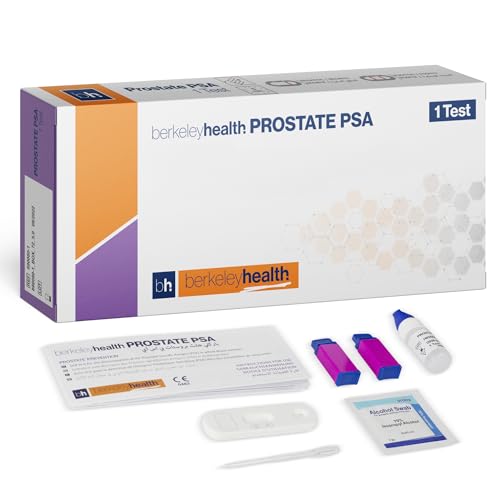 PSA Rapid Self Test Kit by Berkeley Health - Prostate Health Awareness Easy Home Use Fast Results - 1 Test