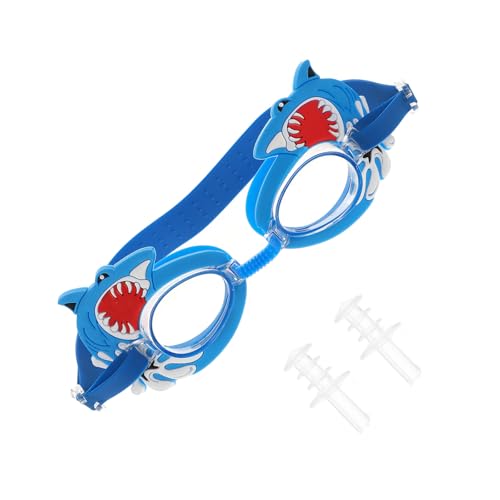 DECHOUS Gafas de Natación Antivaho Impermeables Diseño de Tiburón, Correas Ajustables, Lente HD y Material PC y Silicona, Ideales para Piscina y Deportes Acuáticos