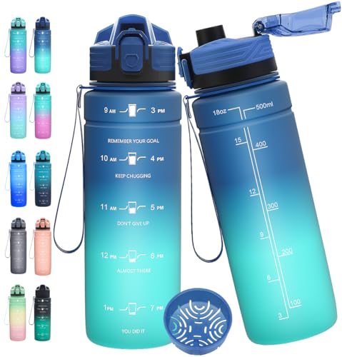 Expansea Trinkflasche 1L/500ml/ 700ml/1500ml Sportflasche, BPA-frei Tritan Trinkflasche Sport Auslaufsicher mit Zeitmarkierung - Wasserflasche für Fitness, Fahrrad, Outdoor, Yoga, Gym, Schule Expansea Trinkflasche 1L/500ml/ 700ml/1500ml Sportflasche, BPA-frei Tritan Trinkflasche Sport Auslaufsicher mit Zeitmarkierung - Wasserflasche für Fitness, Fahrrad, Outdoor, Yoga, Gym, Schule