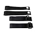 BUPP Rear Window Straps for Jeep Wrangler Jk Jku Soft Top Straps Tiedown Straps Adjustable Straps (Pack of 4)