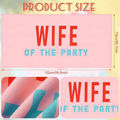 Bride Beach Towel Ring Wedding Beach Towels Beach Bachelorette Party Towel Honeymoon Bride Beach Towel For Bride Mrs Wedding Engagement Just Married, 60 X 30 Inch (Pink Base, Wife Style) #TOP1