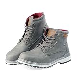 LEOSS ORIGINAL Homme Bottes Confortables Léger Bottes Classique Homme Bottes Antidérapant Bottines Confort pour Travail Chaussure de Marche Baskets Antidérapantes Outdoor Bottes MU9556-5 (GREY,44)