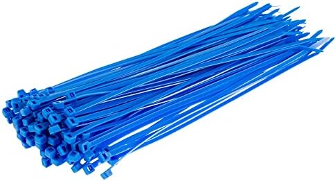 Gocableties White Cable Ties, 300mm x 3.6mm, Pack of 100, 12" Premium Nylon Zip Ties Clear/Natural, Multi-Purpose Plastic Tie Wraps, Secure Self-Locking Mechanism, for Home, Garden, Office and DIY