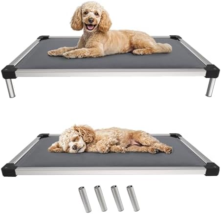 FXW TitanNest Chew-Proof Elevated Dog Bed, Raised Cot for Indoor/...