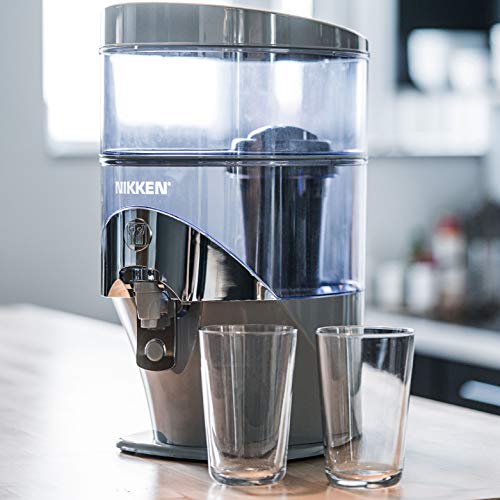 Gravity Water Filter Purifier System 1384 - Advanced Water Technology - Produces Alkaline Water - Removes Impurities And Contaminants - For Countertop #TOP7