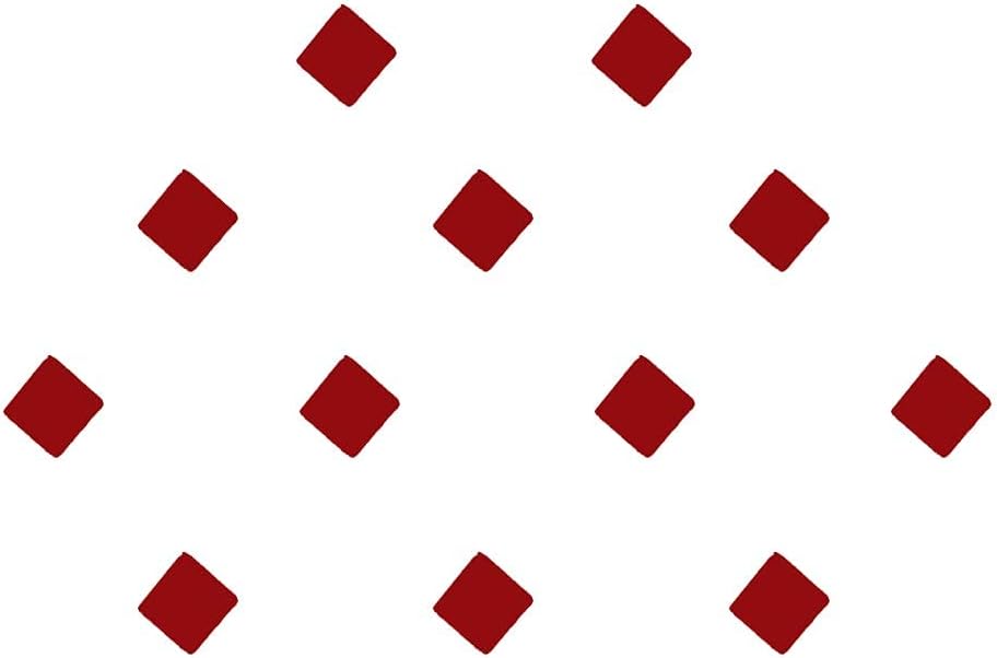 AB Beauty House Bindi, Red Square Bindis (180 Bindi in Pack of 3)