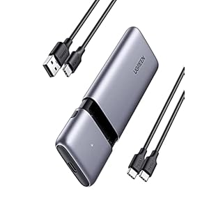 UGREEN USB 3.1 Gen 2 M.2 Behuizing Compatibel met M.2 NVMe en M.2 NGFF Adapter Maat 2230 2242 2260 2280 2TB Max 10Gbps…